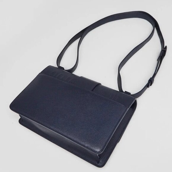 Christian Dior Blue Ultramatte Leather Montaigne 30 Flap Bag - Picture 4 of 10